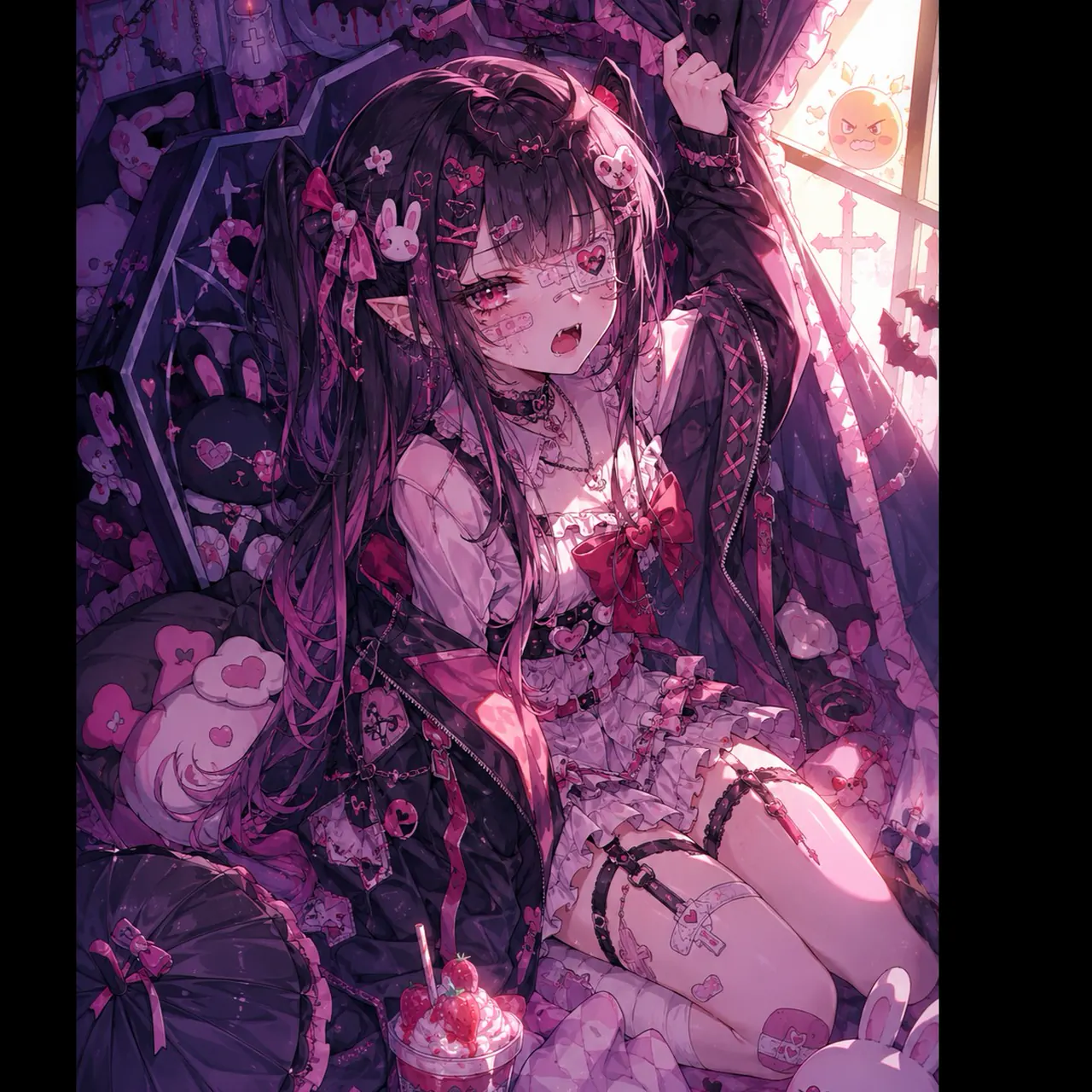 Cute Savior of the Night playful gothic vampire music video thumbnail