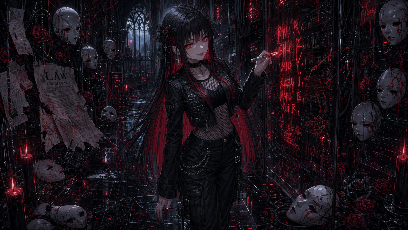 Crimson Protocol video still: server room law