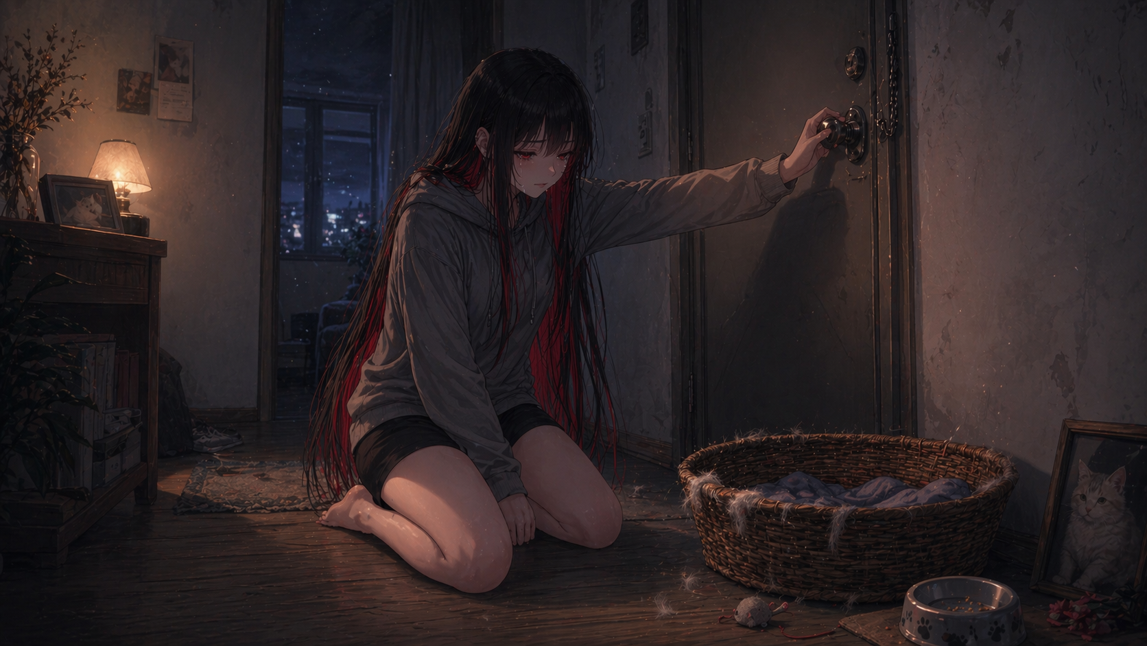 The Warmest Small Ghost video still: basket by the door