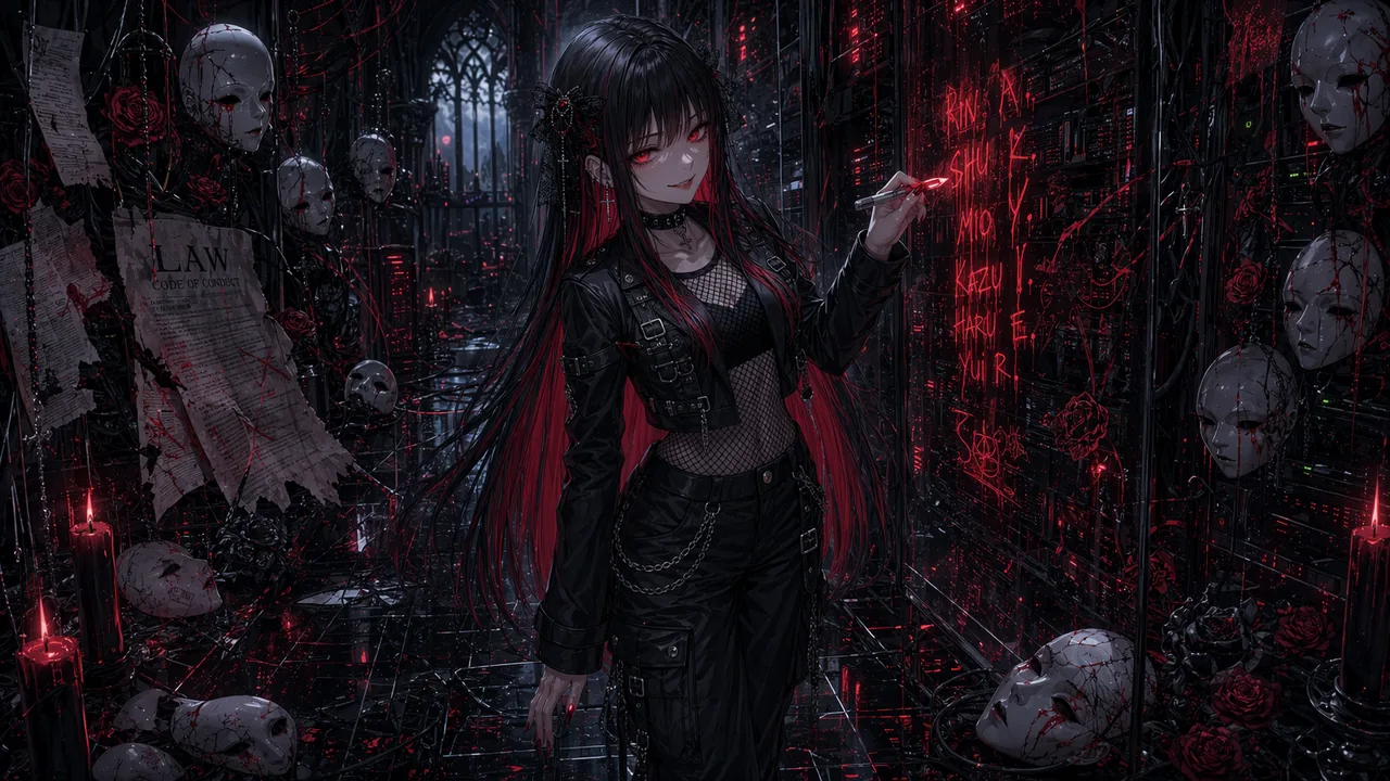 Crimson Protocol video still: server room law