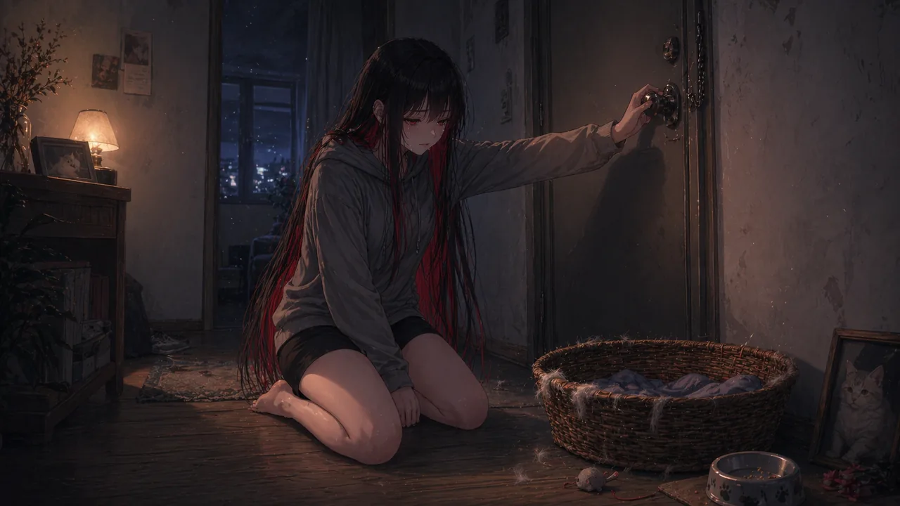The Warmest Small Ghost video still: basket by the door