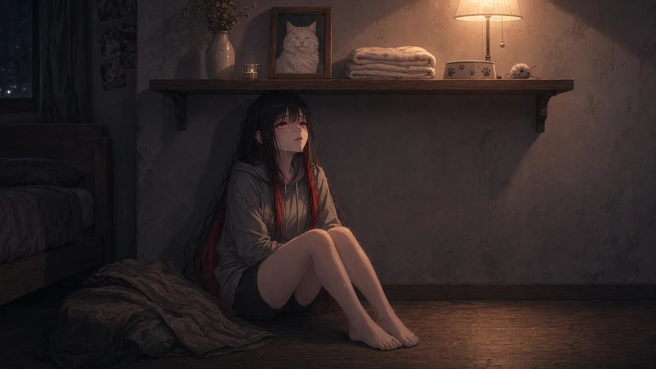 The Warmest Small Ghost video still: shelf by the wall