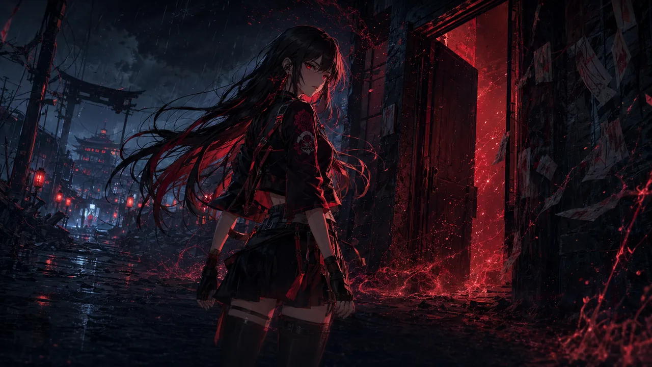Saints of Static video still: red signal door